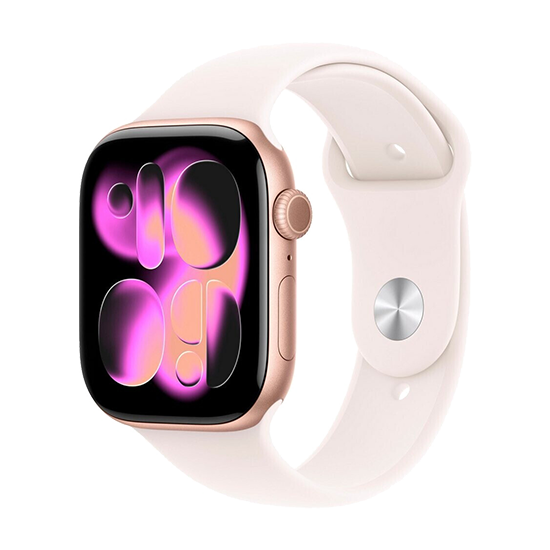 Watch Apple Watch Series 11 (2025) GPS 46mm Rose Gold Aluminium Case with Light Blush Sport Band S/M – Rose Gold