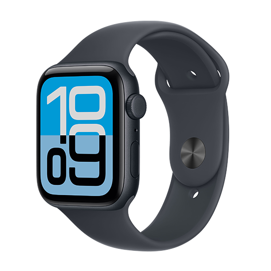 Watch Apple Watch SE 3 (2025) LTE 44mm Midnight Aluminium Case with Sport Band M/L - Midnight