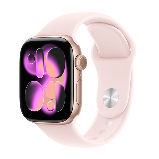 Watch Apple Watch Series 11 (2025) LTE 42mm Rose Gold Case with Light Blush Sport Band S/M - Rose Gold