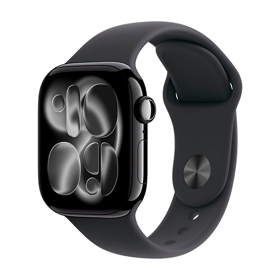 Watch Apple Watch Series 11 (2025) GPS 42mm Jet Black Aluminium Case with Sport Band S/M - Black