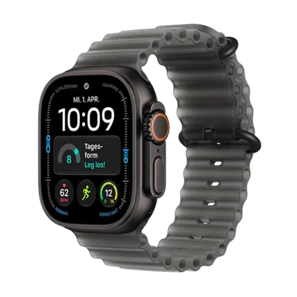 Watch Apple Watch Ultra 4 (2026) 5G 49mm  Black Titanium Case with Translucent Black Ocean Band – Black