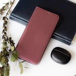 Smart magnetfodral för Samsung Galaxy A34 5G i vinröd