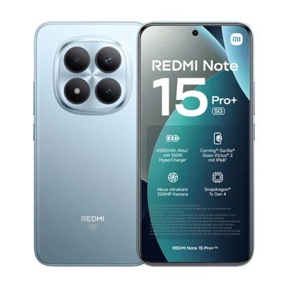 Xiaomi Redmi Note 15 Pro+ 5G Dual Sim 8GB RAM 256GB – Blue