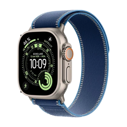 Watch Apple Watch Ultra 3 (2025) 5G 49mm Natural Titanium Case with Trail Loop S/M – Blue/Bright Blue