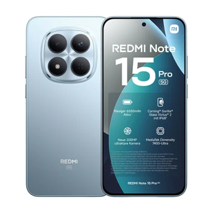 Xiaomi Redmi Note 15 Pro 5G Dual Sim 8GB RAM 256GB – Glacier Blue