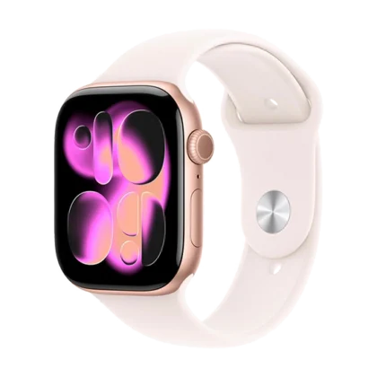 Watch Apple Watch Series 11 (2025) GPS 46mm Rose Gold Aluminium Case with Light Blush Sport Band S/M - Rose Gold