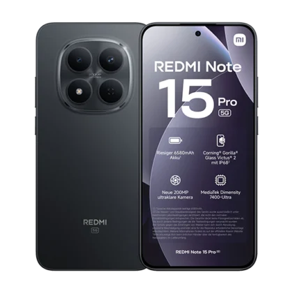 Xiaomi Redmi Note 15 Pro 5G Dual Sim 12GB RAM 512GB – Black