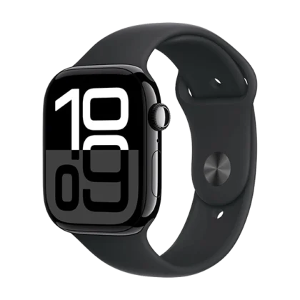 Watch Apple Watch Series 10 (2024) LTE 46mm Jet Black Aluminium Case with Sport Band – Black