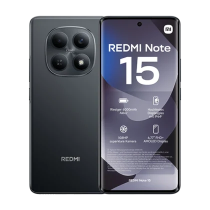 Xiaomi Redmi Note 15 4G Dual Sim 6GB RAM 128GB - Black