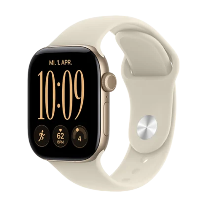 Watch Apple Watch Series 12 (2026) 5G 42mm Light Gold Aluminium Case with Sand Sport Band S/M - Light Gold