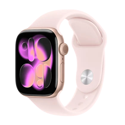 Watch Apple Watch Series 11 (2025) LTE 42mm Rose Gold Case with Light Blush Sport Band S/M - Rose Gold