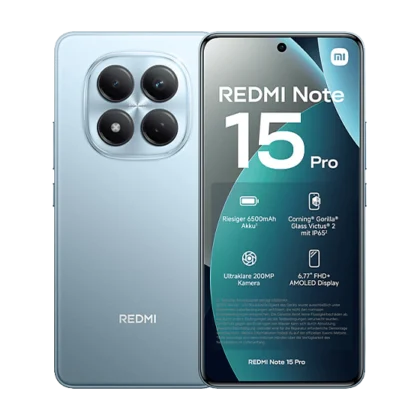 Xiaomi Redmi Note 15 Pro 4G Dual Sim 8GB RAM 256GB - Glacier Blue