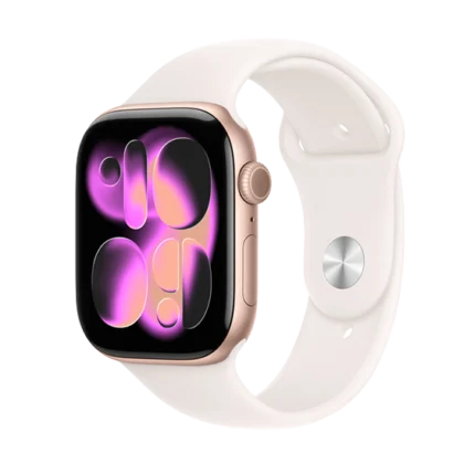 Watch Apple Watch Series 11 (2025) GPS 46mm Rose Gold Aluminium Case with Light Blush Sport Band M/L - Rose Gold
