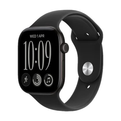 Watch Apple Watch Series 12 (2026) GPS 46mm Black Aluminium Case with Black Sport Band M/L - Black