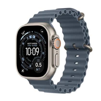 Watch Apple Watch Ultra 3 (2025) 5G 49mm Natural Titanium Case with Ocean Band - Anchor Blue