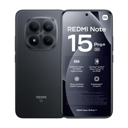 Xiaomi Redmi Note 15 Pro+ 5G Dual Sim 12GB RAM 512GB – Black