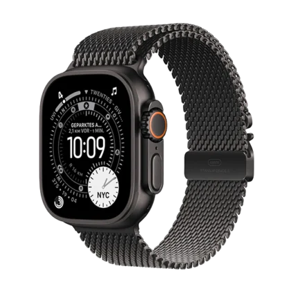 Watch Apple Watch Ultra 3 (2025) 5G 49mm Black Titanium Case with Black Titanium Milanese Loop M – Black