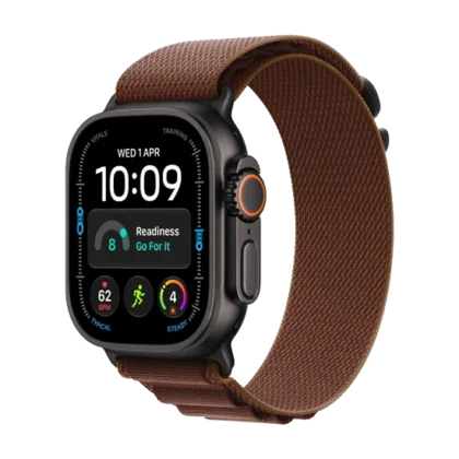 Watch Apple Watch Ultra 4 (2026) 5G 49mm Black Titanium Case with Burgundy Alpine Loop M - Black