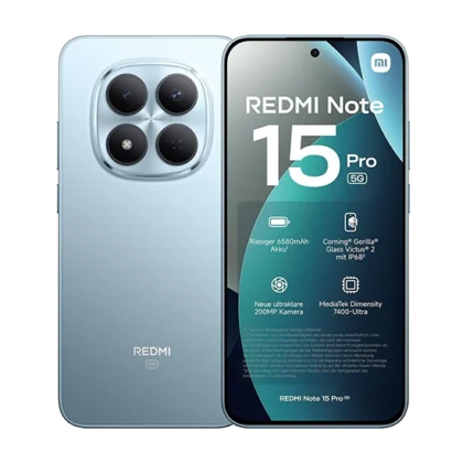 Xiaomi Redmi Note 15 Pro 5G Dual Sim 8GB RAM 512GB – Glacier Blue