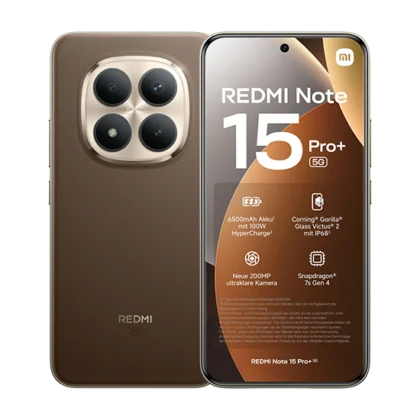 Xiaomi Redmi Note 15 Pro+ 5G Dual Sim 8GB RAM 256GB – Mocha Brown