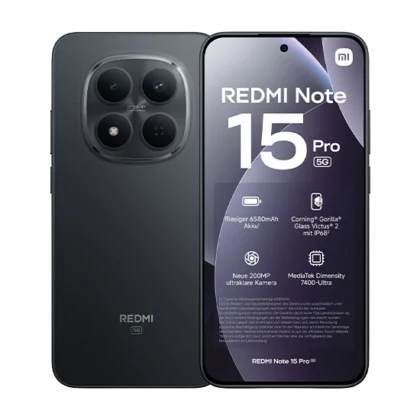 Xiaomi Redmi Note 15 Pro 5G Dual Sim 8GB RAM 256GB – Black