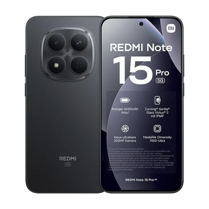 Xiaomi Redmi Note 15 Pro 5G Dual Sim 8GB RAM 512GB – Black