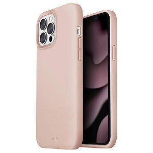 Uniq fodral Lino iPhone 13 Pro / 13 6.1" rosa / rouge rosa