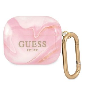 Guess AirPods 3 täcker rosa / rosa Marble Collection