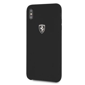 Ferrari Hardcase iPhone Xs Max black/black Silicone Off track