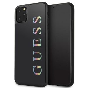 Guess iPhone 11 Pro Max black/black hard case Glitter Logo