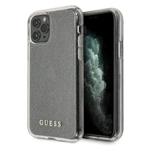 Guess iPhone 11 Pro silver/silver hard case Glitter