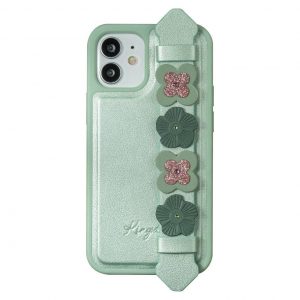 Kingxbar Sweet Series case decorated with original Swarovski crystals iPhone 12 Pro Max green