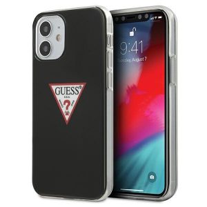 Guess iPhone 12 mini 5.4" black/black hardcase Triangle Collection