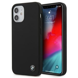 Etui iPhone 12 mini 5,4" czarny/black hardcase Silicone Signature