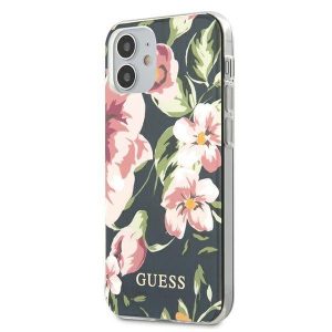 Guess iPhone 12 mini 5.4" navy/navy N°3 Flower Collection