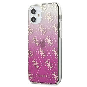 Guess iPhone 12 mini 5.4" pink/pink hardcase 4G Gradient