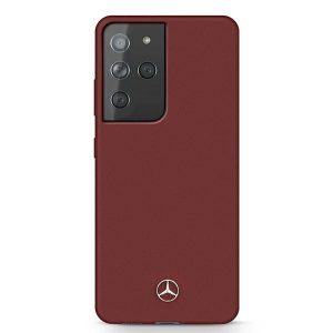 Mercedes S21 Ultra G998 czerwony/red hardcase Silicone Line