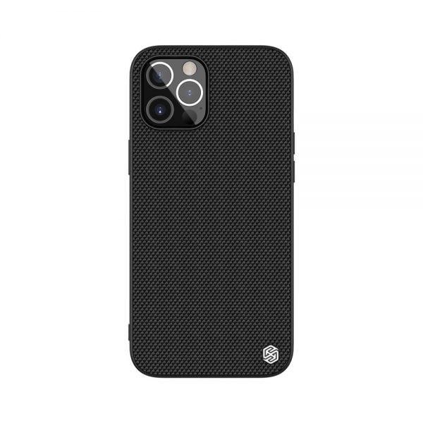 Nillkin Textured Case durable reinforced case with gel frame and nylon back for iPhone 12 Pro Max black