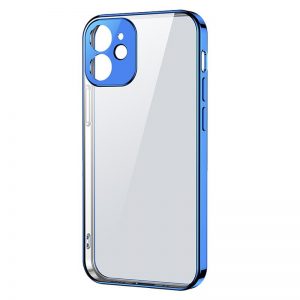 Joyroom New Beauty Series ultra thin case with electroplated frame for iPhone 12 mini dark-blue (JR-BP741)