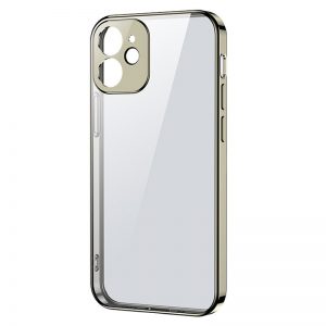 Joyroom New Beauty Series ultra thin case with electroplated frame for iPhone 12 Pro golden (JR-BP743)