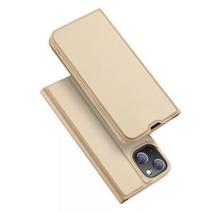 Dux Ducis Skin Pro Bookcase type case for iPhone 13 golden