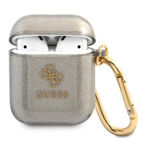 Guess AirPods cover black/black Glitter Collection