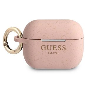 Guess AirPods Pro cover pink/pink Silicone Glitter