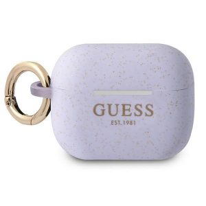 Guess AirPods Pro cover purple/purple Silicone Glitter