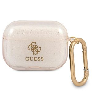 Guess AirPods Pro cover gold/gold Glitter Collection