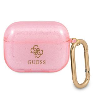 Guess AirPods Pro cover pink/pink Glitter Collection