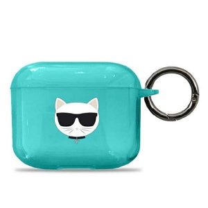 Karl Lagerfeld AirPods 3 cover niebieski/blue Choupette