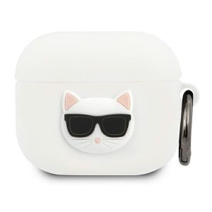 Karl Lagerfeld AirPods 3 cover biały/white Silicone Choupette