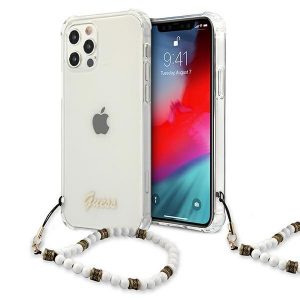 Guess iPhone 12 Pro Max 6.7" Transparent Hardcase White Pearl