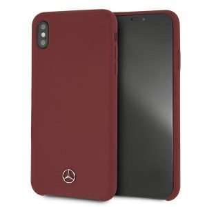 Mercedes iPhone Xs Max czerwony/red hardcase Silicone Line